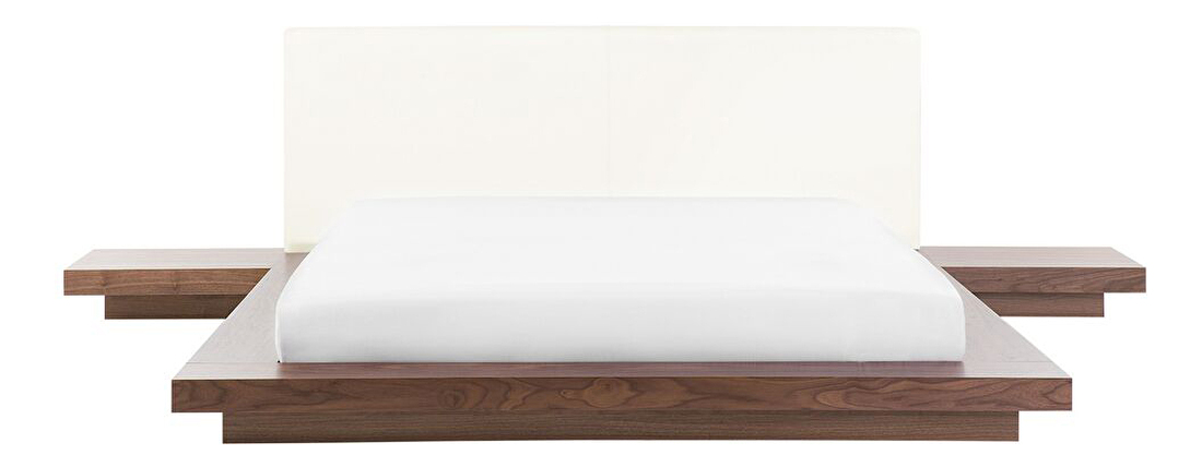 Manželská vodní postel 160 cm Zendaya (hnědá) (s matrací)