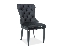Jídelní židle Aurore Velvet (černá)