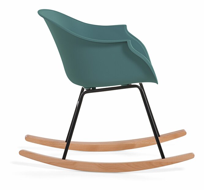 Houpací židle Harlingen (smaragdová)