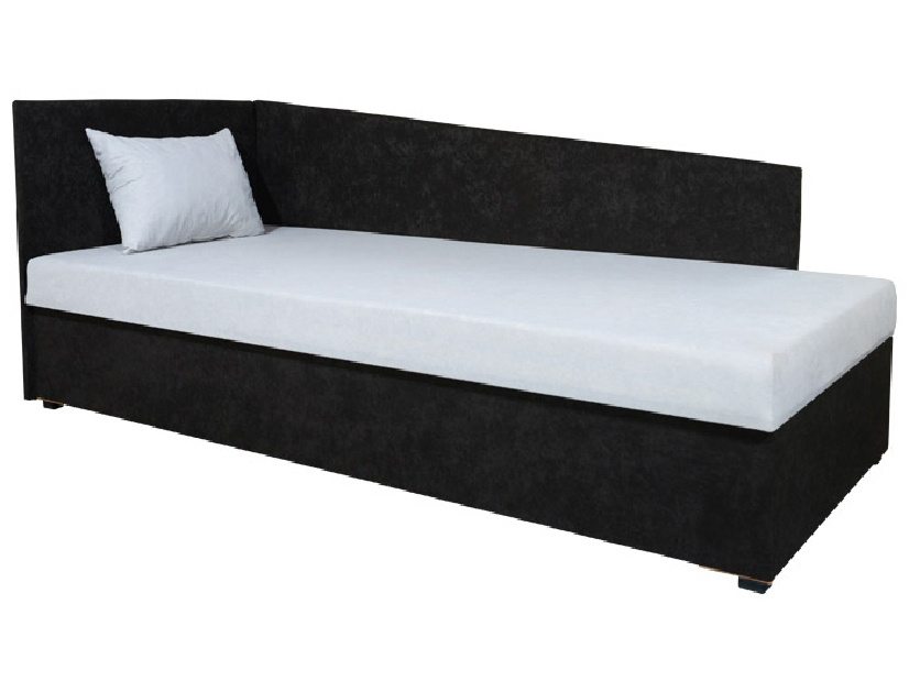 Jednolůžková postel (válenda) 80 cm Eda 4 Lux (s pružinovou matrací) (L)