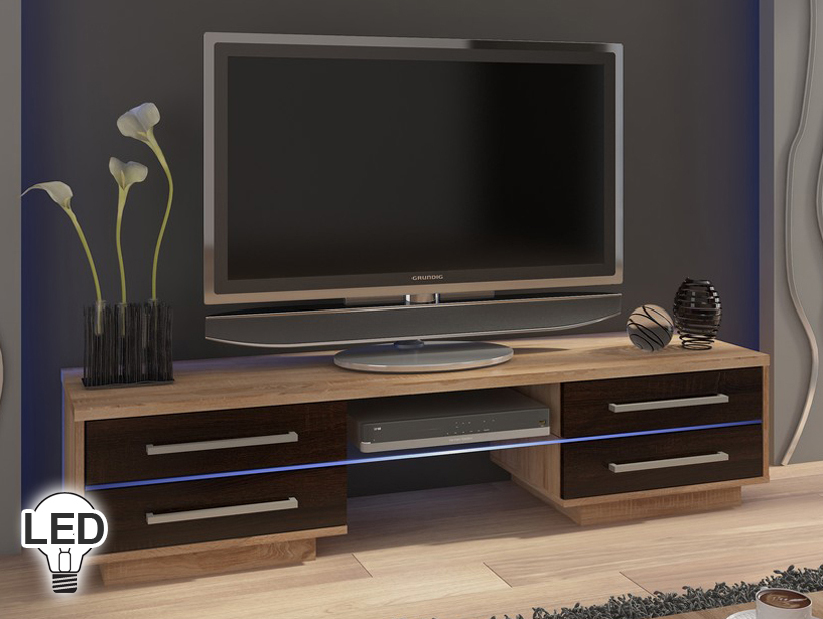 TV stolek/skříňka Laguna (sonoma světlá + tmavá)