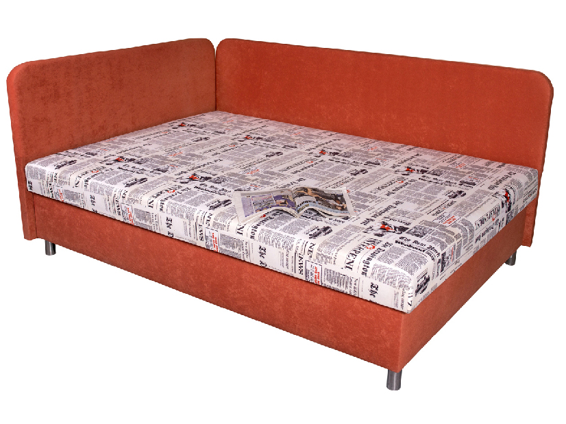 Manželská postel 140 cm Benab Hobby (s roštem, matrací a polštáři)