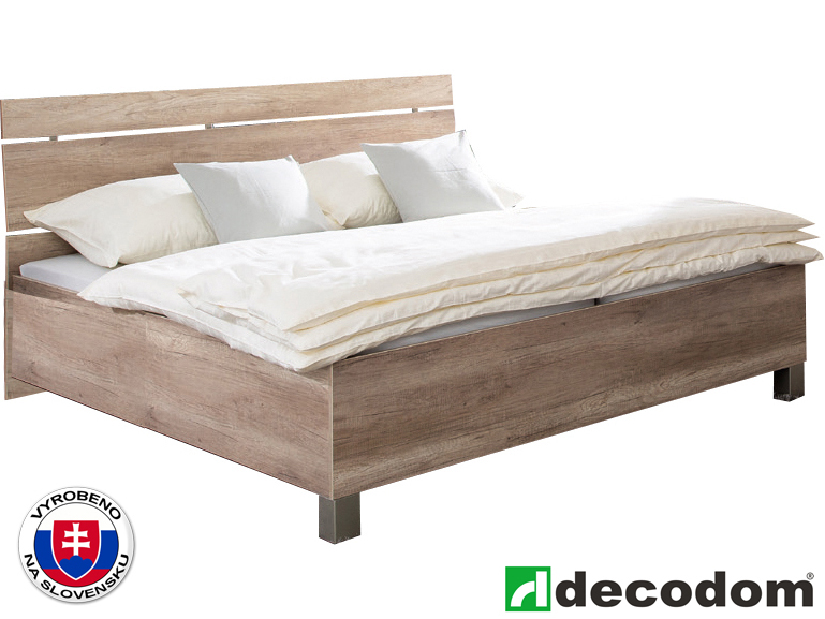 Manželská postel 180 cm Decodom Casia 5 verze senior dub canyon (s úl. prostorem) *výprodej