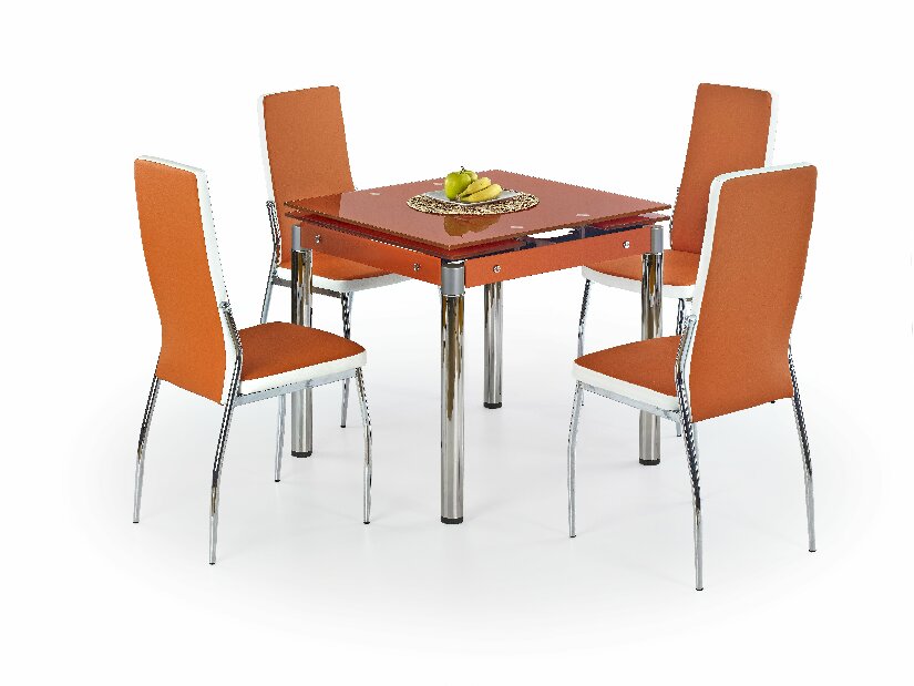 Jídelní stůl Kent (oranžová) (pro 4 osoby)