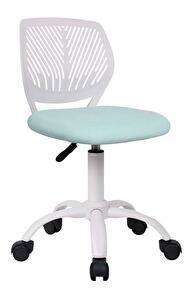 Dětská otočná židle SELMA (neomint + bílá)