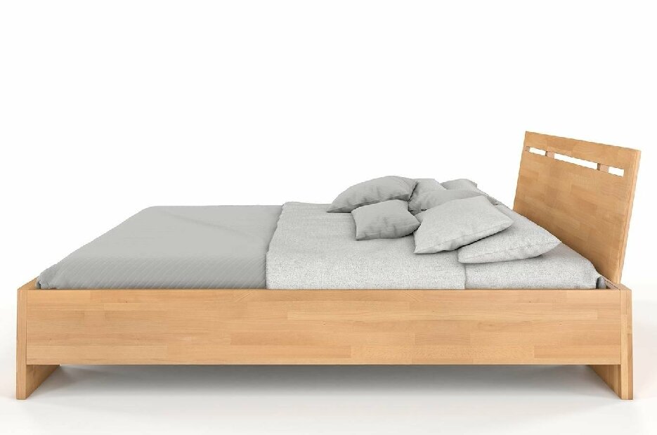Manželská postel 180 cm Naturlig Bokeskogen High (buk)