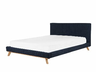 Manželská postel 180 cm TALLE (s roštem) (modrá)
