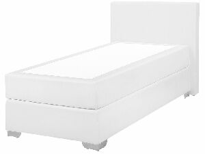 Kontinentální postel 90 cm PREMIER (s matracemi) (bílá)