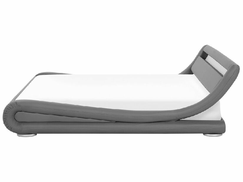 Manželská vodní postel 180 cm Anais (šedá) (s roštem a matrací)