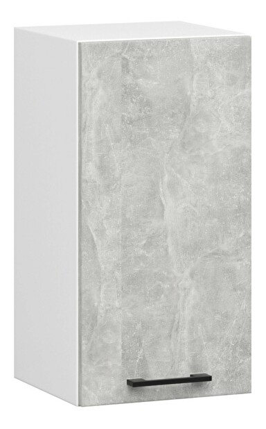 Horní kuchyňská skříňka Ozara W40 H580 (bílá + beton)