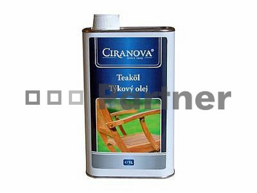 Ochranný prostředek na zahradní nábytek Ciranova teakový olej 1 l