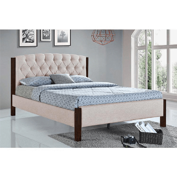 Manželská postel 160 cm Elmas (s roštem)