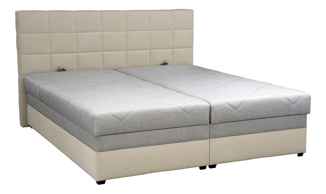 Manželská postel 160 cm Blanář Romana (béžová) (s roštem a matrací)