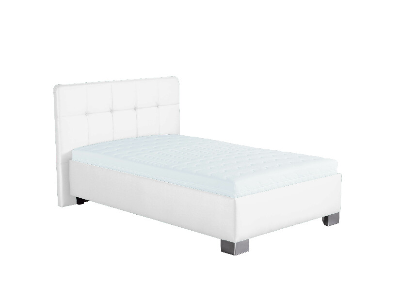 Jednolůžková postel 120 cm Blanár Kelly (bílá) (s roštem a matrací Nelly)