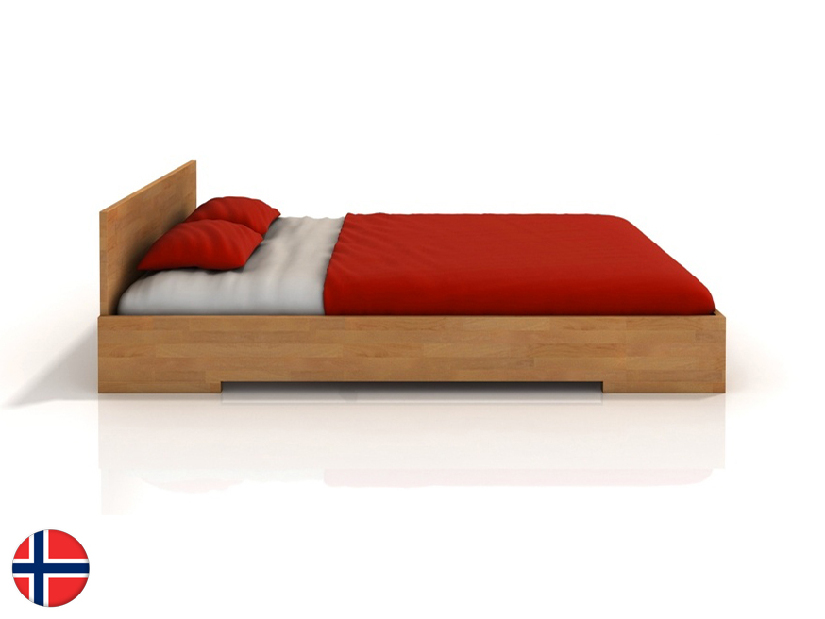 Manželská postel 200 cm Naturlig Kirsebaer (buk) (s roštem)