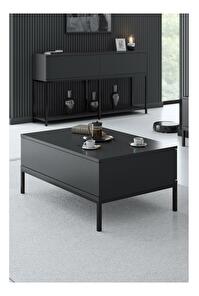 Konferenční stolek Lurde (antracit + černá)