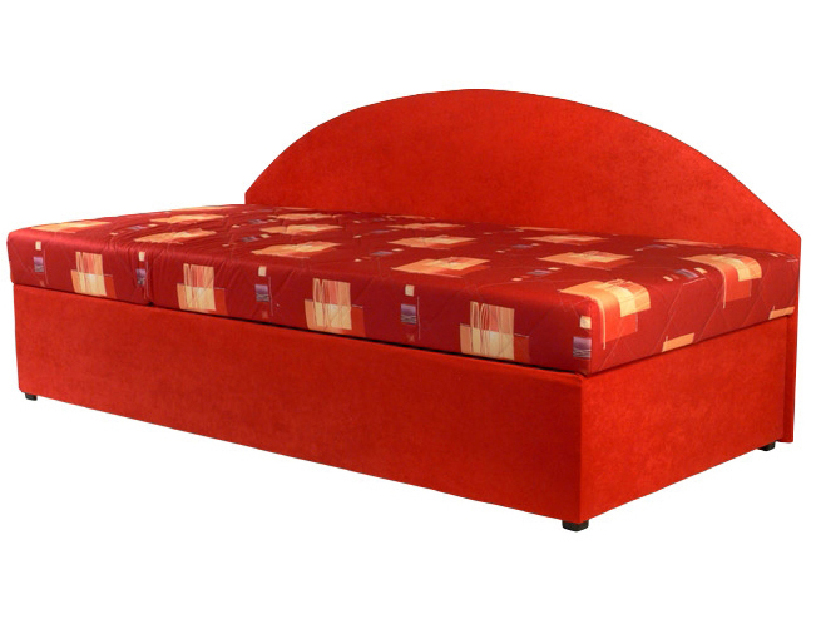 Jednolůžková postel (válenda) 90 cm Kacy (s molitanovou matrací) (L)