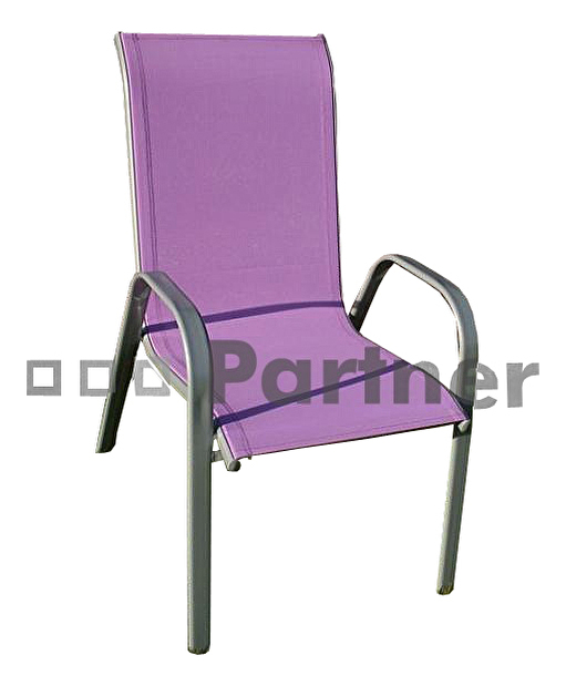 Zahradní židle Gloria fialová (kov)