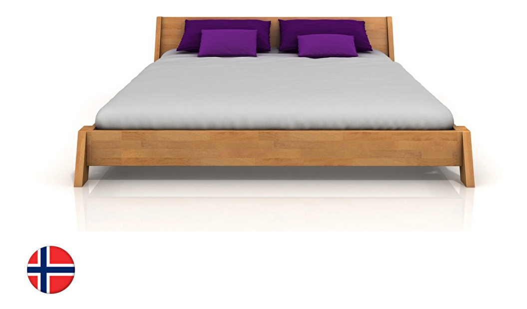 Manželská postel 180 cm Naturlig Skjolden (buk) (s roštem) *výprodej