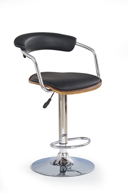 Barová židle H-19 Ořech + Černá