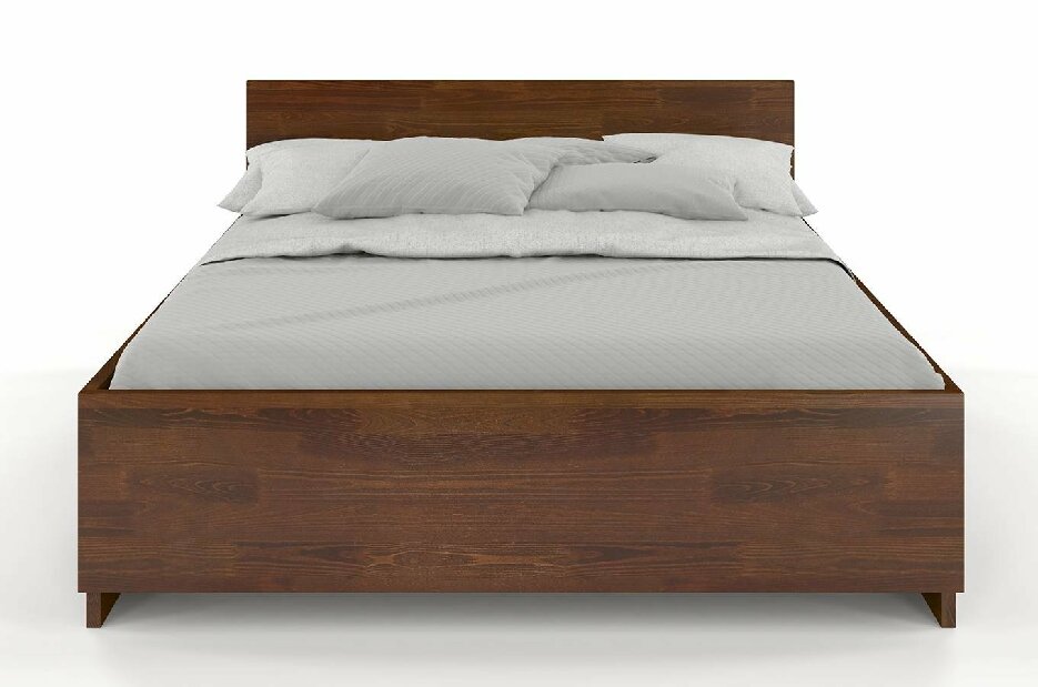 Manželská postel 160 cm Naturlig Larsos High (borovice)