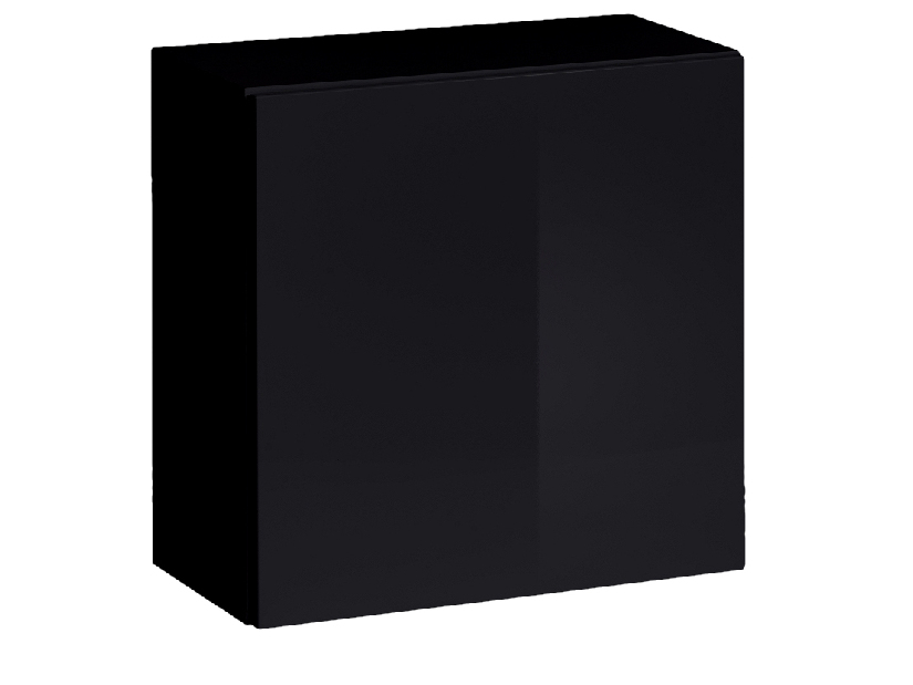 Skříňka na stěnu Southport 26 ZZ SW SW 3 (černý mat + lesk černý) *výprodej