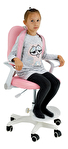 Dětská rostoucí židle s podnoží a šlemi Aureola (růžová + bílá)