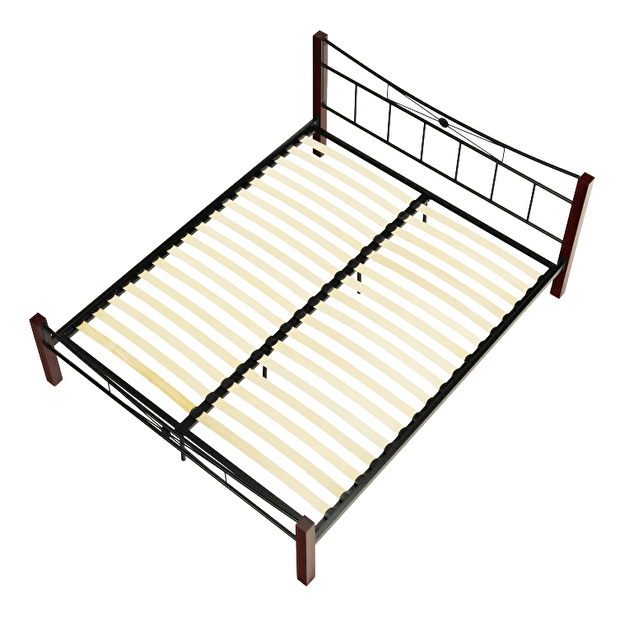Manželská postel 160 cm Pearly (s roštem)