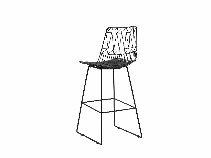 Set 2ks. barových židlí Pesto (černá)