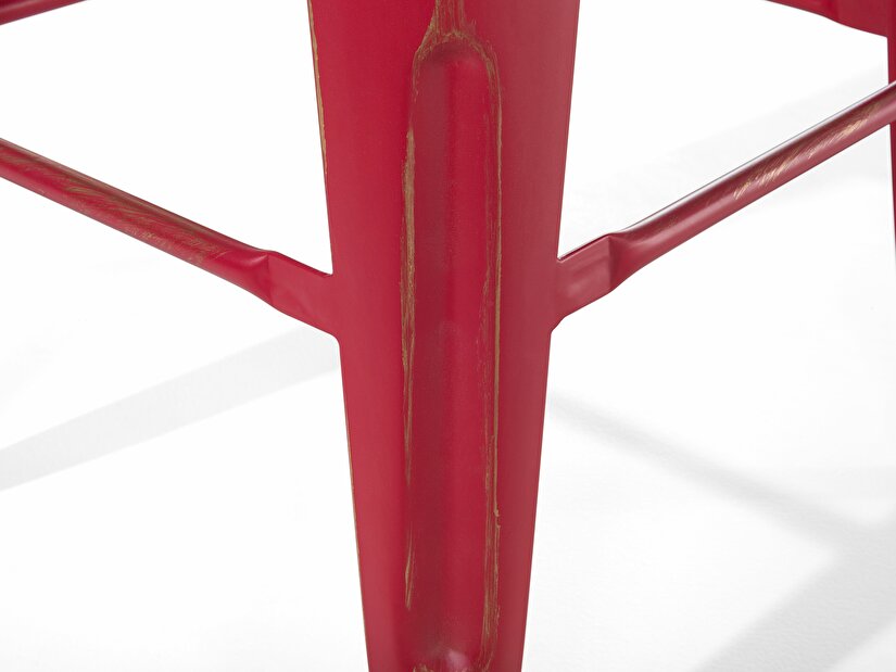 Set 2ks. barových židlí 76cm Cabriot (červenozlatá)