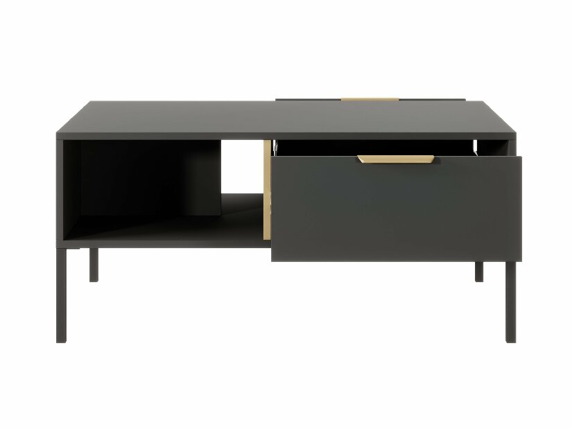 Konferenční stolek Lyran 2S (antracit + zlatá)
