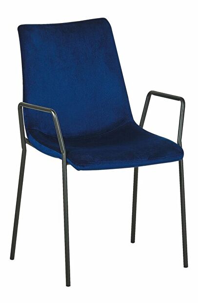 Set 2 ks. jídelních židlí JERSO (modrá)