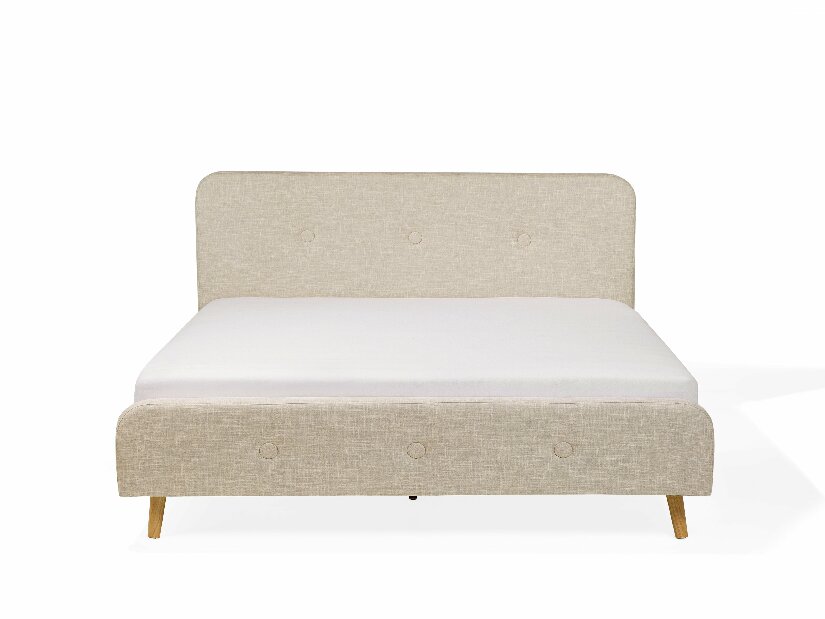 Manželská postel 180 cm ROME (s roštem) (béžová)