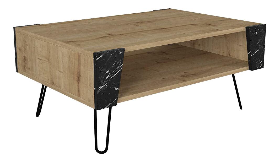 Konferenční stolek Forte (dub safírový + černá)
