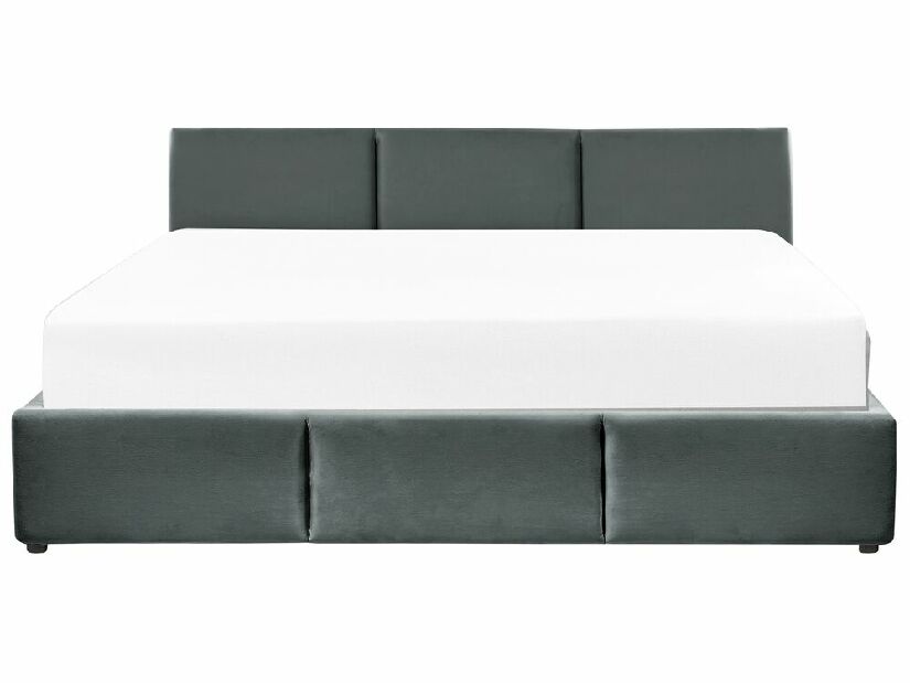 Manželská postel 180 cm Belize (tmavě šedá) (s roštem) (s úl. prostorem)