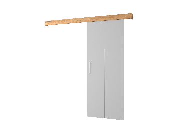 Posuvné dveře 90 cm Sharlene X (bílá matná + craft zlatý + stříbrná)