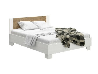 Manželská postel 180 cm Marlon (borovice anderson + dub) (s roštem)