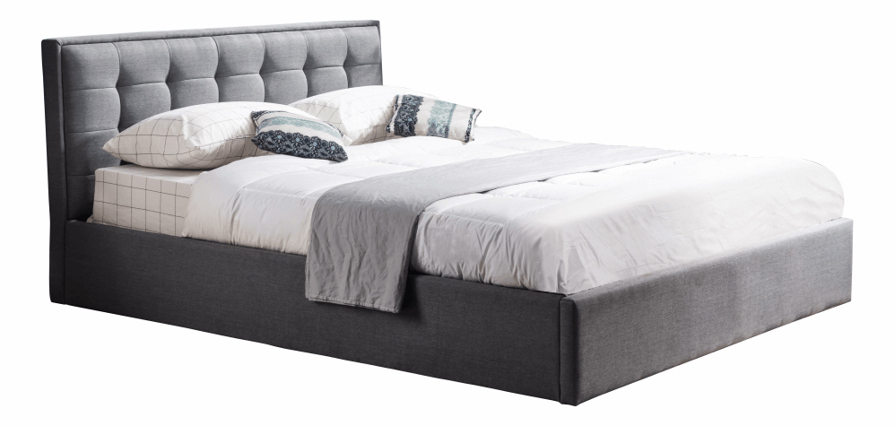 Manželská postel 160 cm Essie (s roštem) (šedá) *výprodej