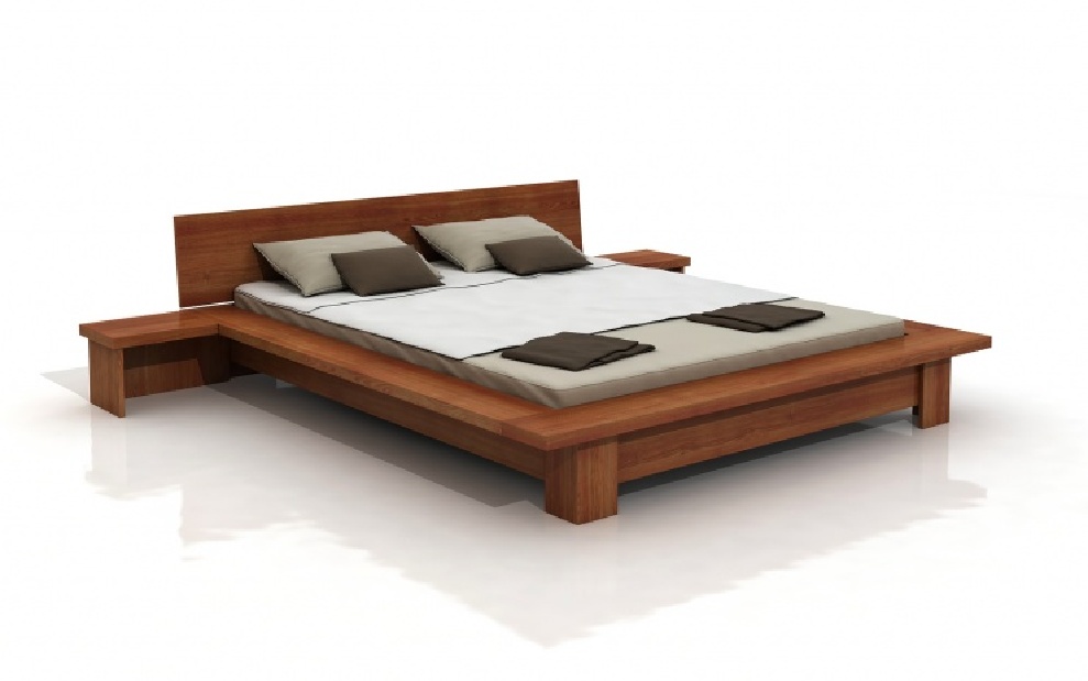 Manželská postel 200 cm Naturlig Boergund (borovice)