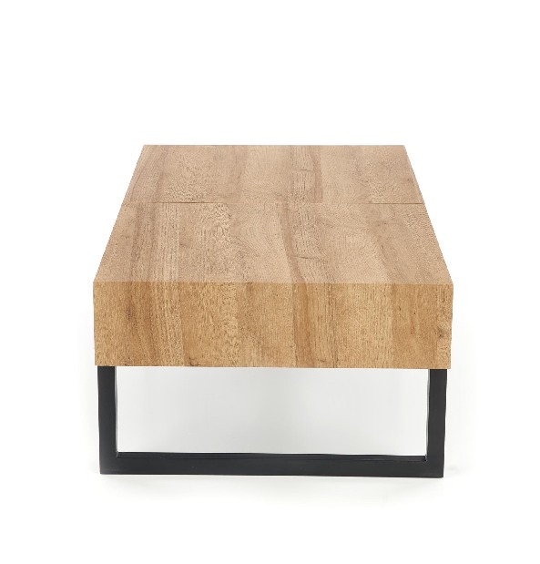 Konferenční stolek Clirra (dub zlatý + černá)