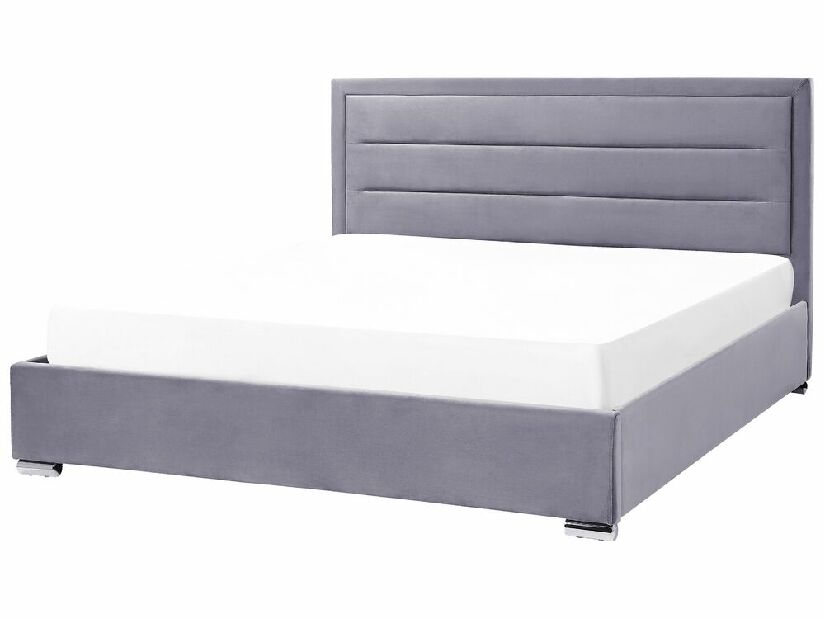Manželská postel 180 cm Ruthine (šedá) (s roštem a úložným prostorem)