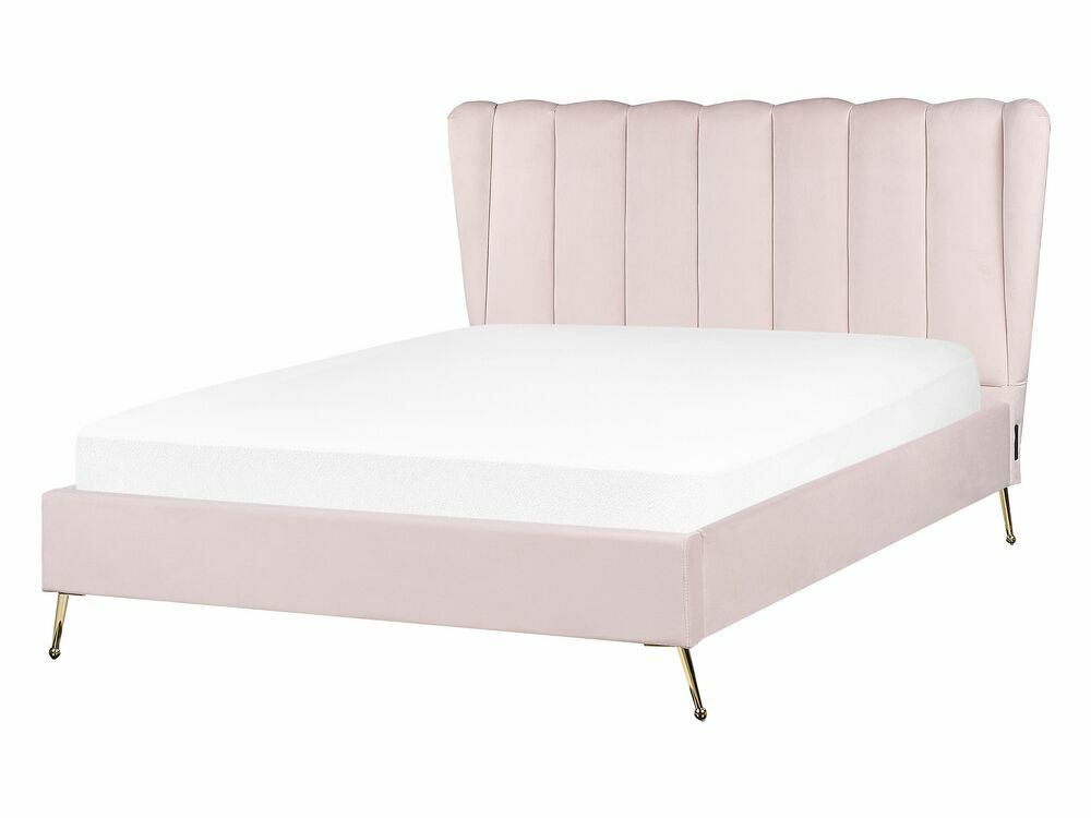 Manželská postel 140 cm Mirabell (růžová)
