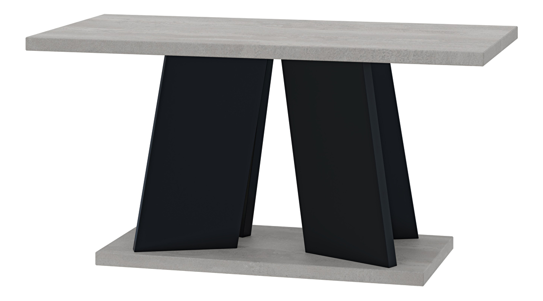 Konferenční stolek Mulnu (světle šedá + černá)