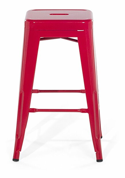 Set 2ks. barových židlí Cabriot (červená)