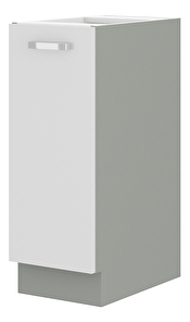 Dolní kuchyňská skříňka Brunea 30 D CARGO BB (šedá + lesk bílý)