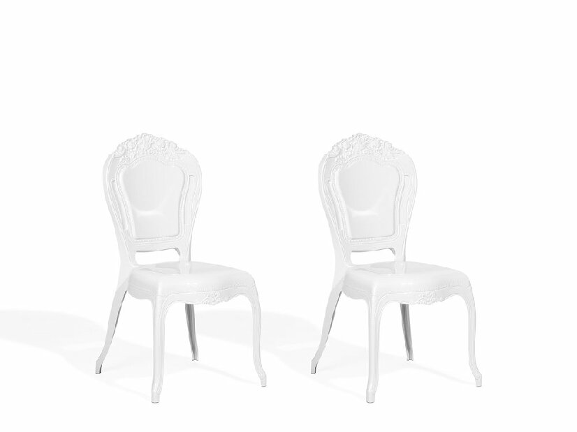 Set 2ks. jídelních židlí Vitton (bílá)