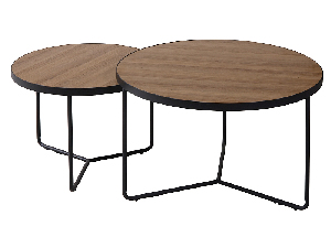 Konferenční stolek Isabelle (ořech + černá)