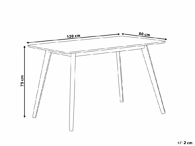 Jídelní stůl Falk II (pro 4 osoby) (bílá)