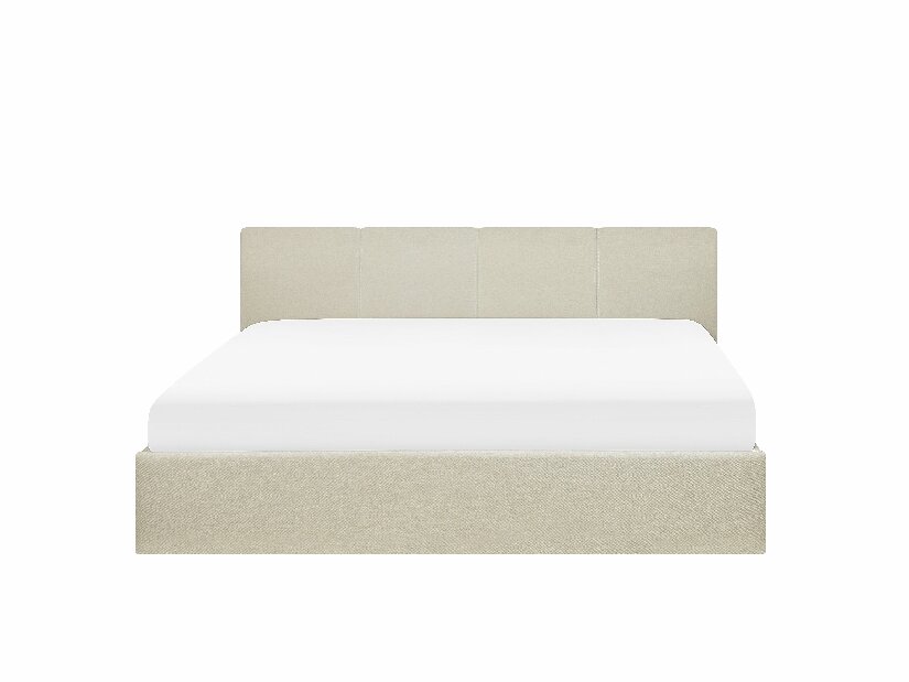 Manželská postel 180 cm ORBIT (s roštem a úl. prostorem) (béžová)