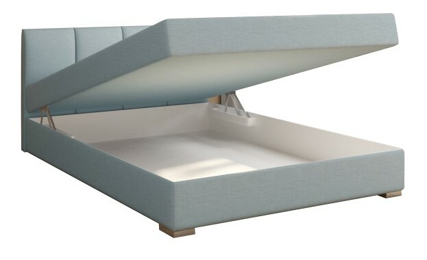 Jednolůžková postel Boxspring 120 cm Rhoni (mentolová) (s roštem, matrací a úl. prostorem) *výprodej